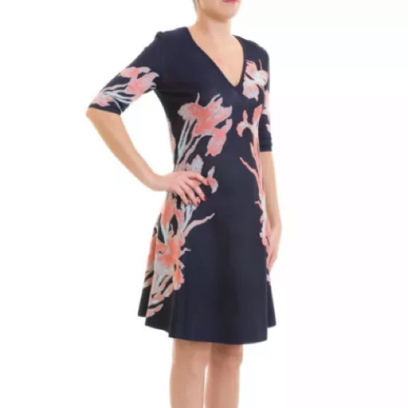 NWT ROBERTO CAVALLI IRIS PATTERN JACQUARD DRESS 8 - Picture 3 of 5